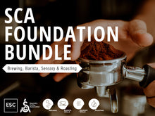 Load image into Gallery viewer, SCA FOUNDATIONS BUNDLE: BREWING, BARISTA, SENSORY &amp; ROASTING
